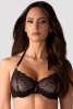 Obsessive Iliosa 2-pcs crotchless set bielizna nocna komplet biustonosz + stringi
